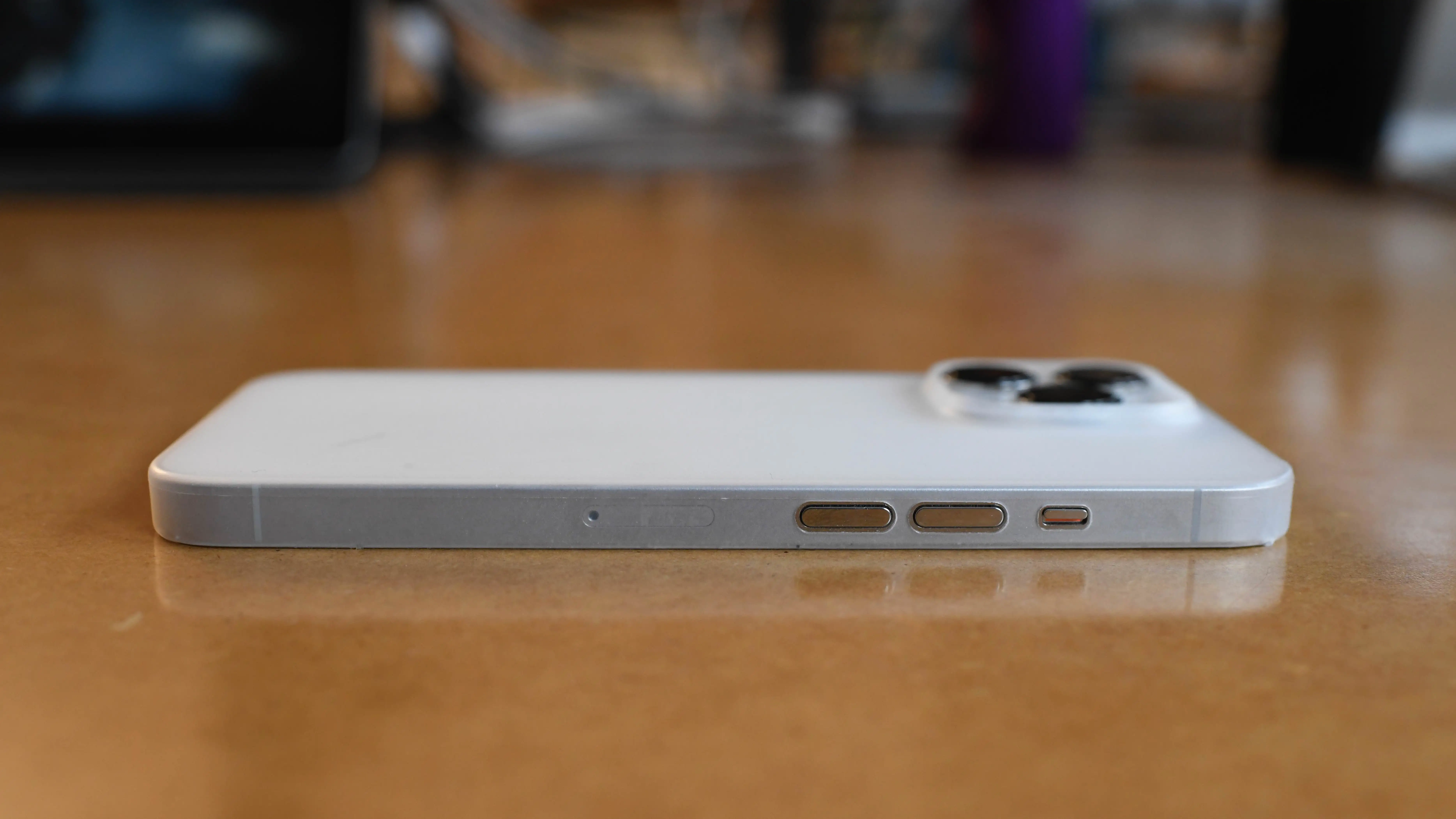 iPhone 13 Pro in a Totallee Matte Frosted Clear case