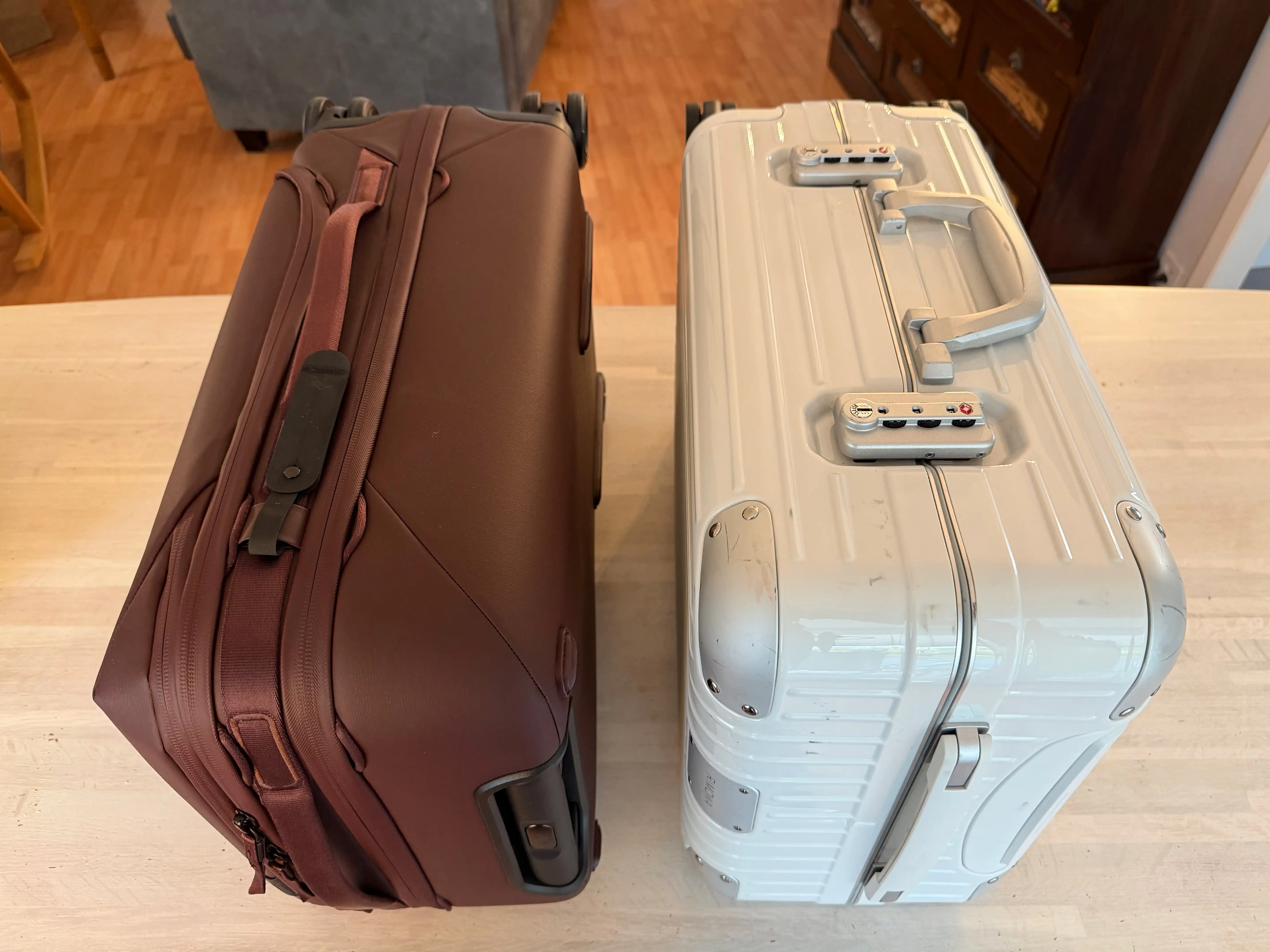 Rimova and Roller Pro on their long side