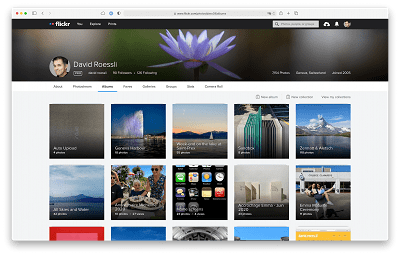 Flickr screenshot