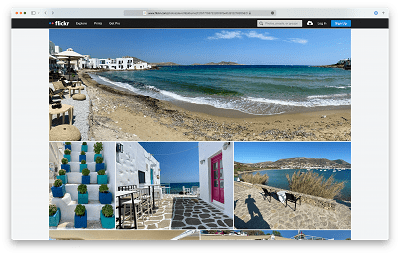 Flickr album page