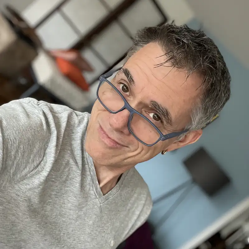 A selfie taken in March 2022