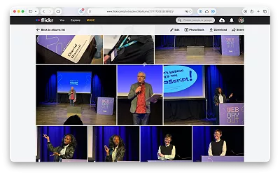 Web Day Out Flickr album screenshot